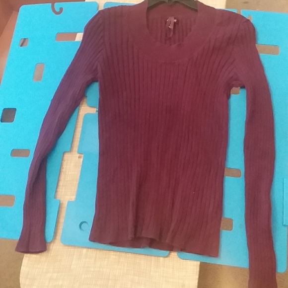 AB569 Apt 9 Purple Stretch Sweater, medium - Picture 1 of 6